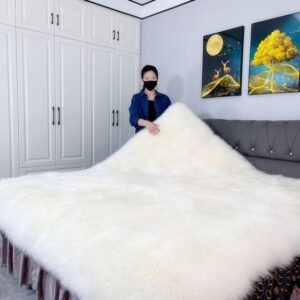 Wool Mattress Leather and Fur Mattress