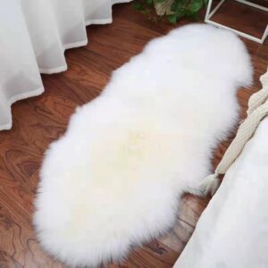 Australian Wool Carpet Sofa Blanket Bay Window Mat Whole Sheepskin Wool One-piece Home Bedroom Bedside Blanket Wool Floor Mat