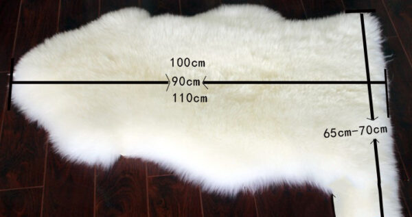 Brown Pure Wool Carpet Plush Floor Mat Sheepskin Bed Blanket Sofa Mat Wholesale Fur Integrated Bay Window Mat Carpet - 图片 5