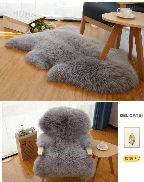 Australian Wool Carpet Sofa Blanket Bay Window Mat Whole Sheepskin Wool One-piece Home Bedroom Bedside Blanket Wool Floor Mat - 图片 4