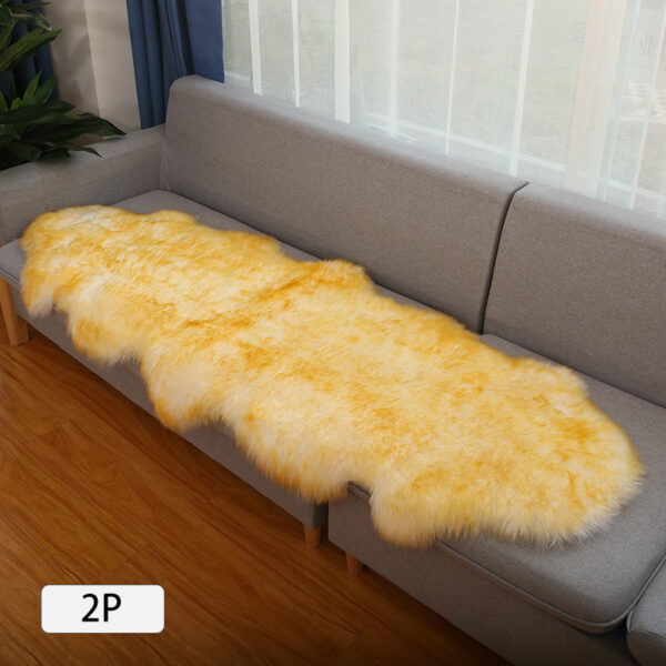 Wool Carpet Living Room Bay Window Mat Bedroom Bedside Carpet Fur Sheepskin Sofa Mat Bedroom Floor Mat - 图片 2