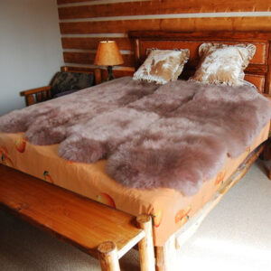 Brown Pure Wool Carpet Plush Floor Mat Sheepskin Bed Blanket Sofa Mat Wholesale Fur Integrated Bay Window Mat Carpet