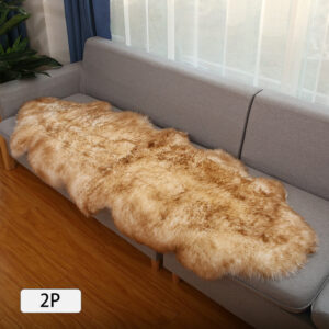 Australian Wool Carpet Sofa Blanket Bay Window Mat Whole Sheepskin Wool One-piece Home Bedroom Bedside Blanket Wool Floor Mat