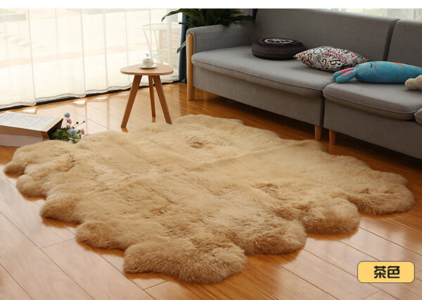 Australian Wool Carpet Sofa Blanket Bay Window Mat Whole Sheepskin Wool One-piece Home Bedroom Bedside Blanket Wool Floor Mat - 图片 5