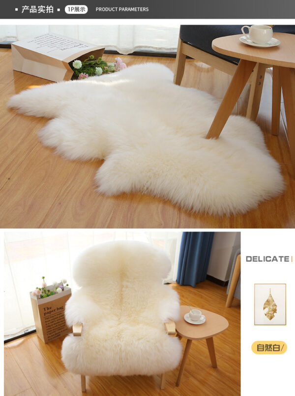 Wool Carpet Living Room Bay Window Mat Bedroom Bedside Carpet Fur Sheepskin Sofa Mat Bedroom Floor Mat - 图片 4